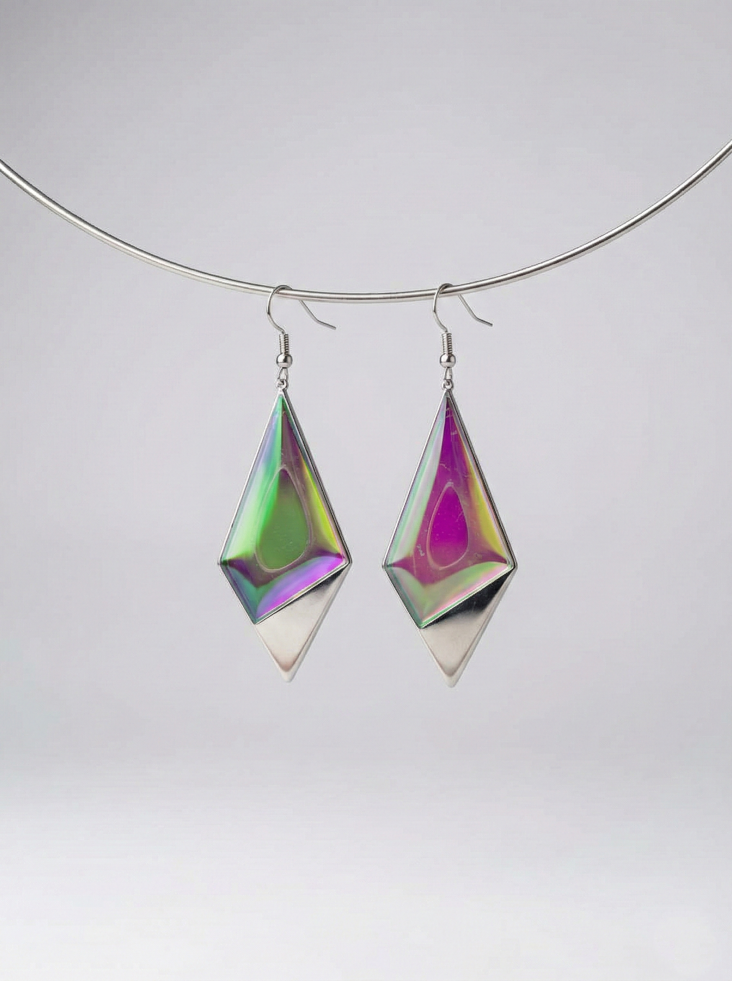 Dichroitischer Ohrring »Diamant«